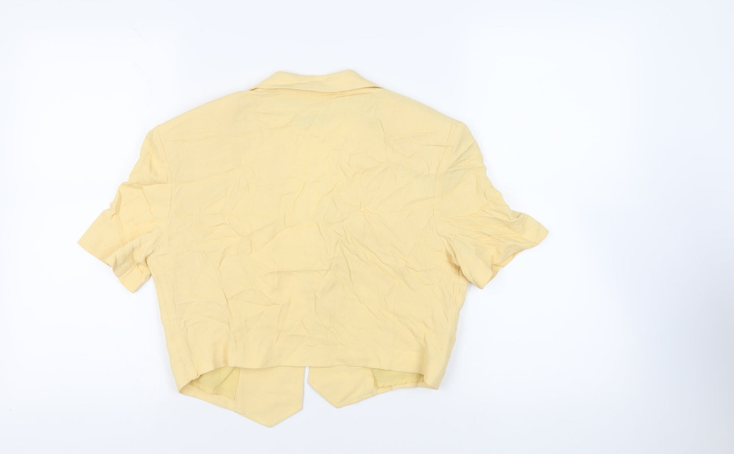Joseph Ribkoff Womens Yellow Jacket Blazer Size 14 - Vintage Open