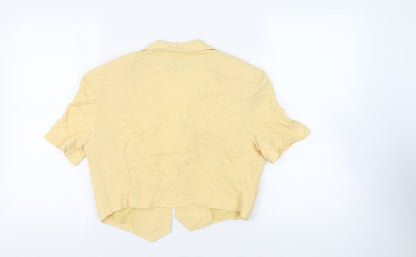 Joseph Ribkoff Womens Yellow Jacket Blazer Size 14 - Vintage Open