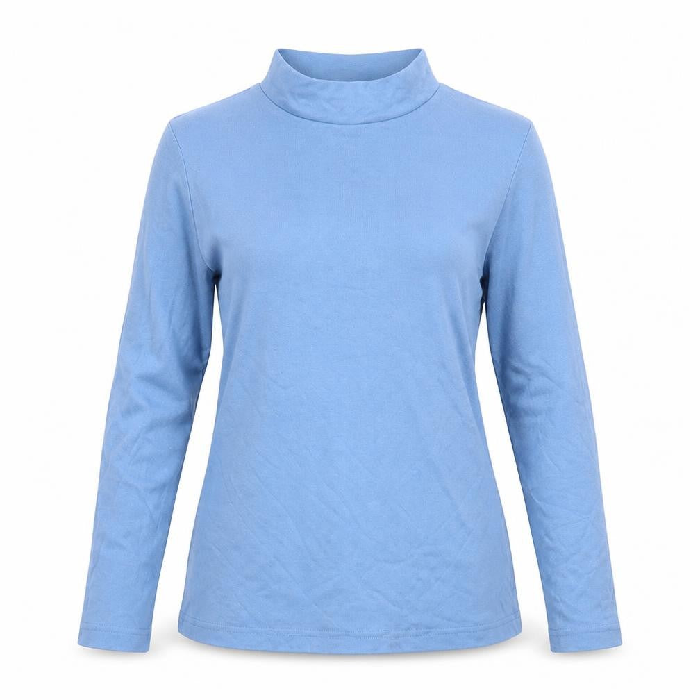 Womens UK Size 10 Damart Blue Jersey T-Shirt