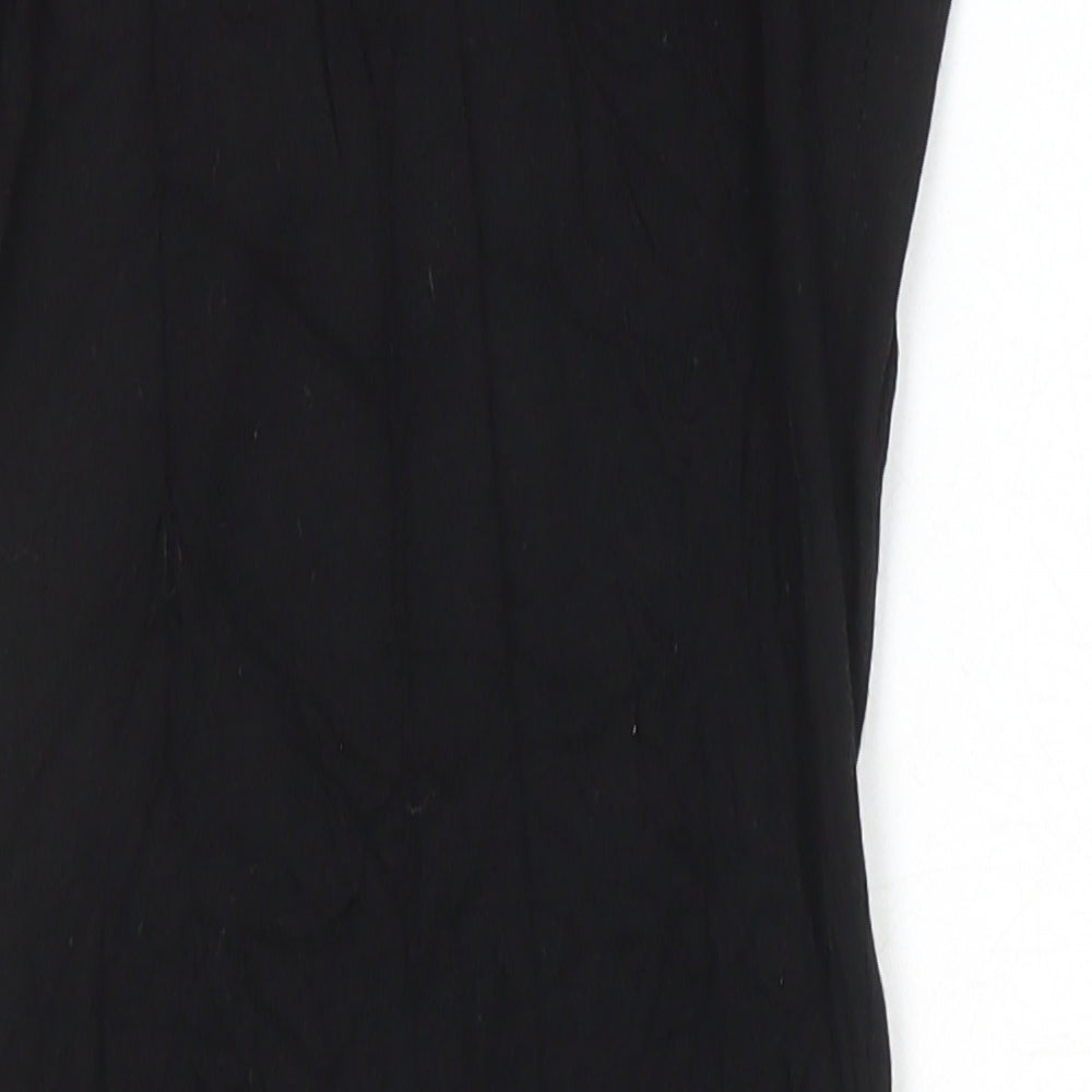 Boohoo Womens Black Polyester Pencil Dress Size 6 Mock Neck