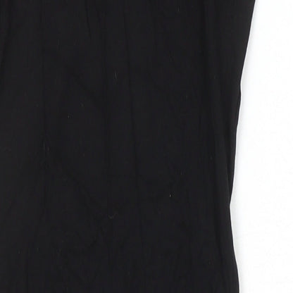 Boohoo Womens Black Polyester Pencil Dress Size 6 Mock Neck