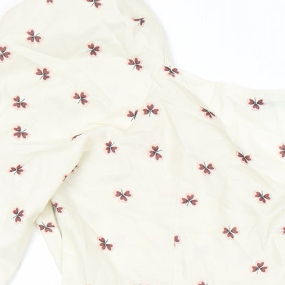 Nasty Gal Womens Multicoloured Geometric Polyester A-Line Size 10 Boat Neck Zip