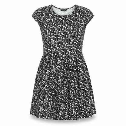 Dorothy Perkins Womens Multicoloured Geometric Cotton A-Line Size 8 Round Neck