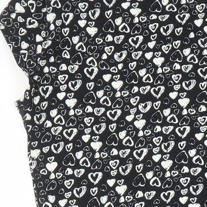 Dorothy Perkins Womens Multicoloured Geometric Cotton A-Line Size 8 Round Neck