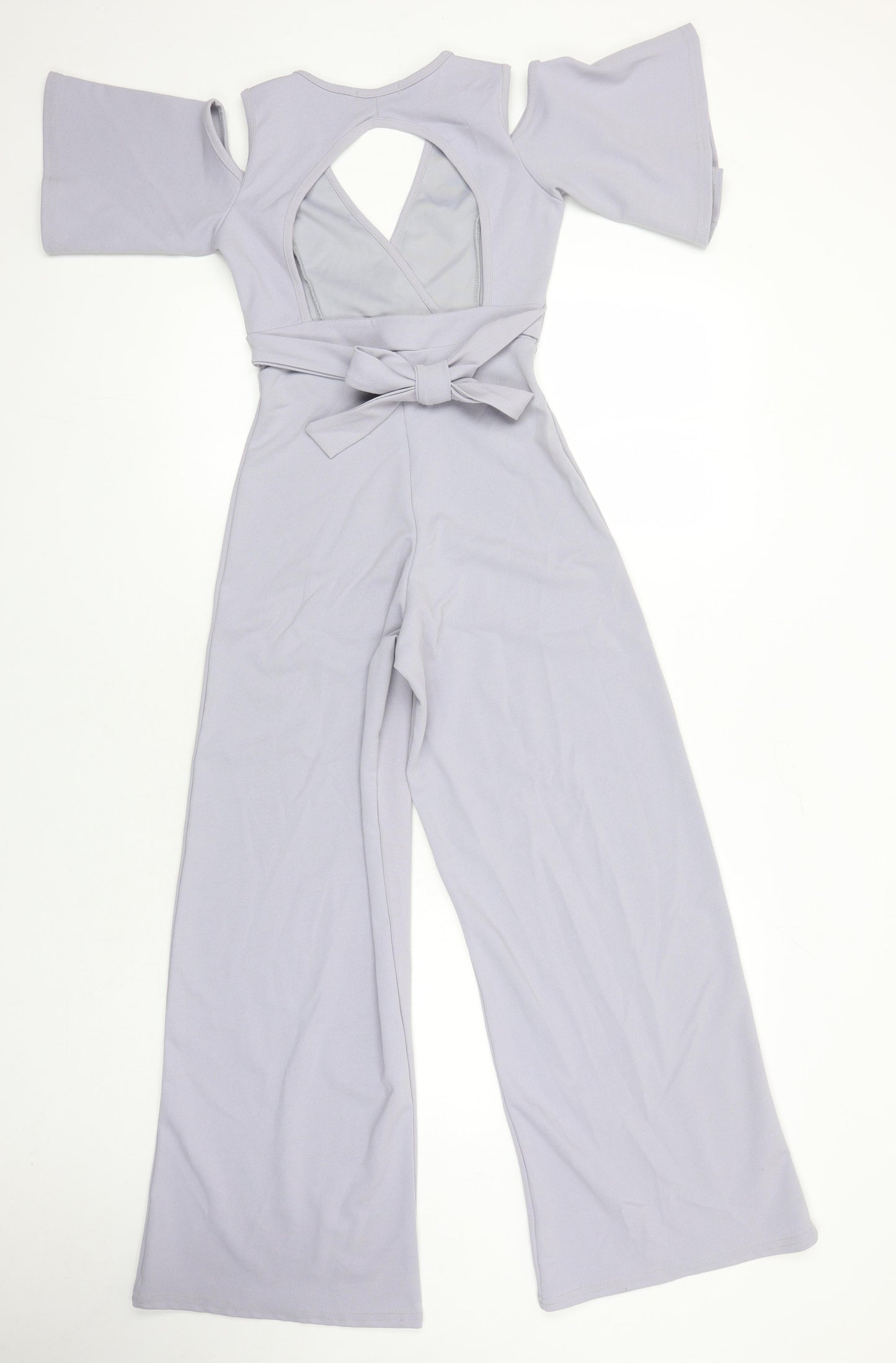 Boohoo Womens Purple Ikat Polyester Jumpsuit One-Piece Size 4 L27 in