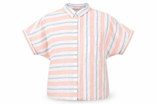 Marks & Spencer Womens Multicoloured Check Cotton Tunic Blouse Size 12 Collared