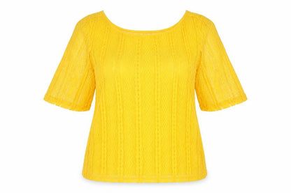 Womens UK Size 14 Dorothy Perkins Yellow Tunic Blouse