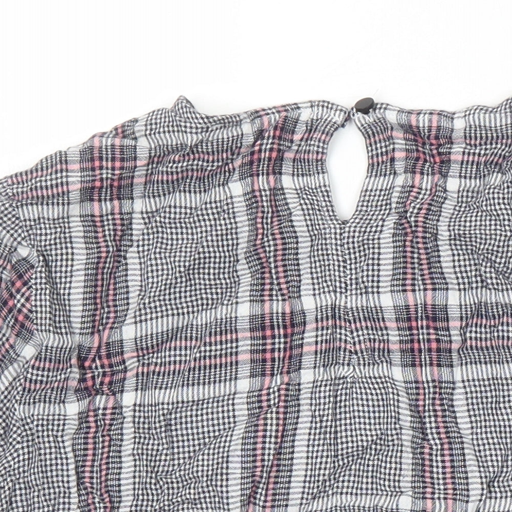 Womens UK Size 8 Warehouse Multicoloured Ringer Blouse