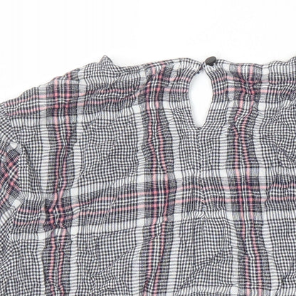 Womens UK Size 8 Warehouse Multicoloured Ringer Blouse