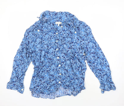 Womens UK Size 16 NEXT Blue Tunic Blouse
