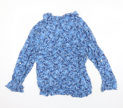 Womens UK Size 16 NEXT Blue Tunic Blouse