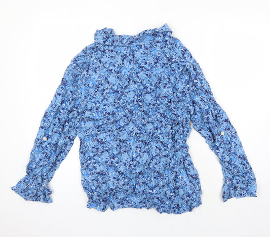 Womens UK Size 16 NEXT Blue Tunic Blouse