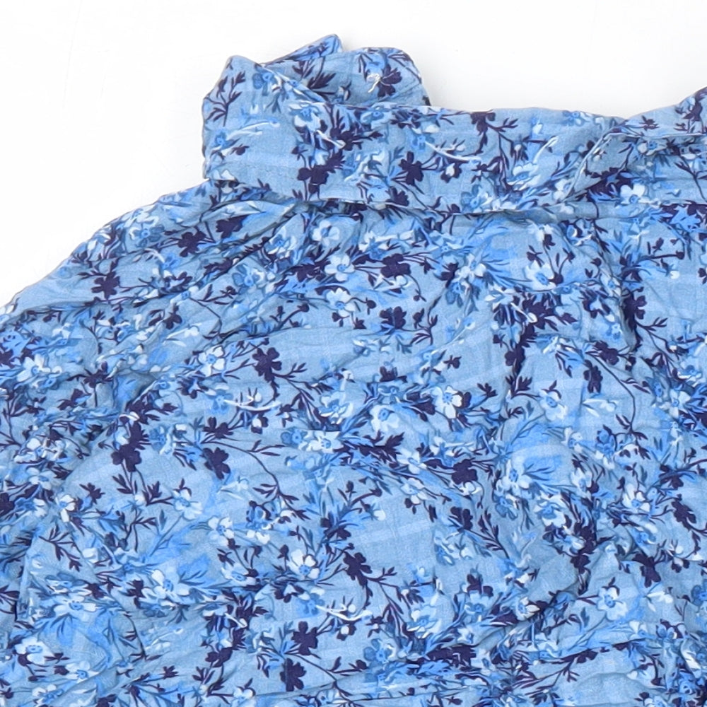 Womens UK Size 16 NEXT Blue Tunic Blouse