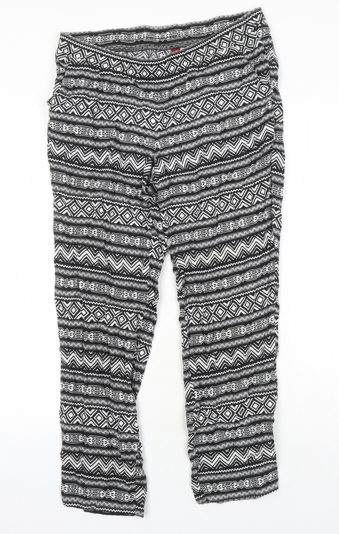 Womens UK Size 10 H&M Regular Fit  Multicoloured Trousers