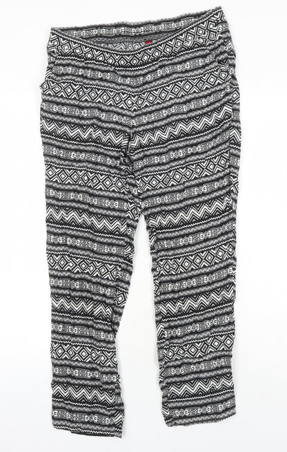 Womens UK Size 10 H&M Regular Fit  Multicoloured Trousers