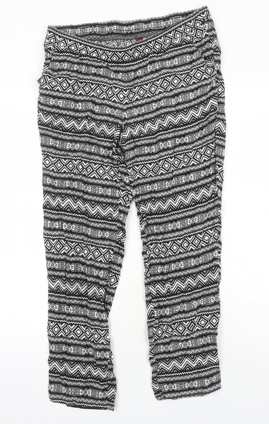 Womens UK Size 10 H&M Regular Fit  Multicoloured Trousers