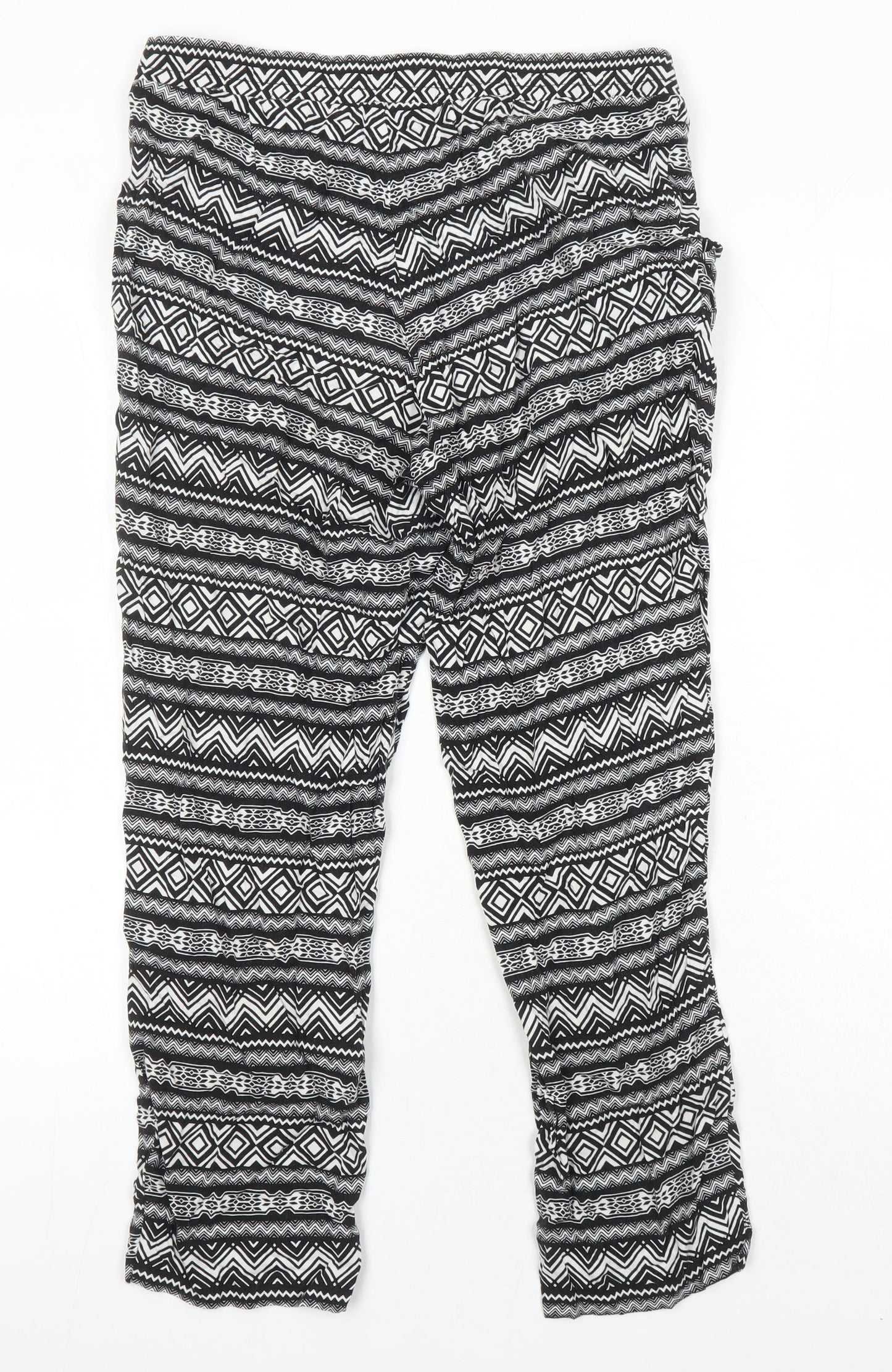 Womens UK Size 10 H&M Regular Fit  Multicoloured Trousers