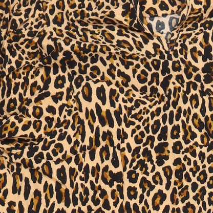 M&S Womens Multicoloured Animal Print Viscose Shift Size 16 Round Neck