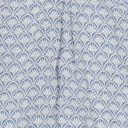 H&M Womens Blue Geometric Polyester Tunic Blouse Size 8 Collared