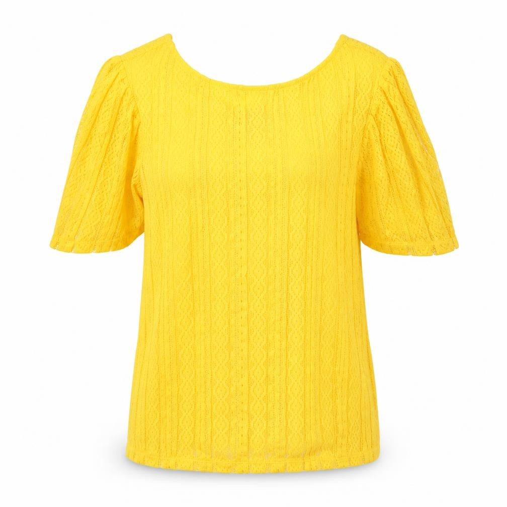 Womens UK Size 14 Dorothy Perkins Yellow Tunic Blouse
