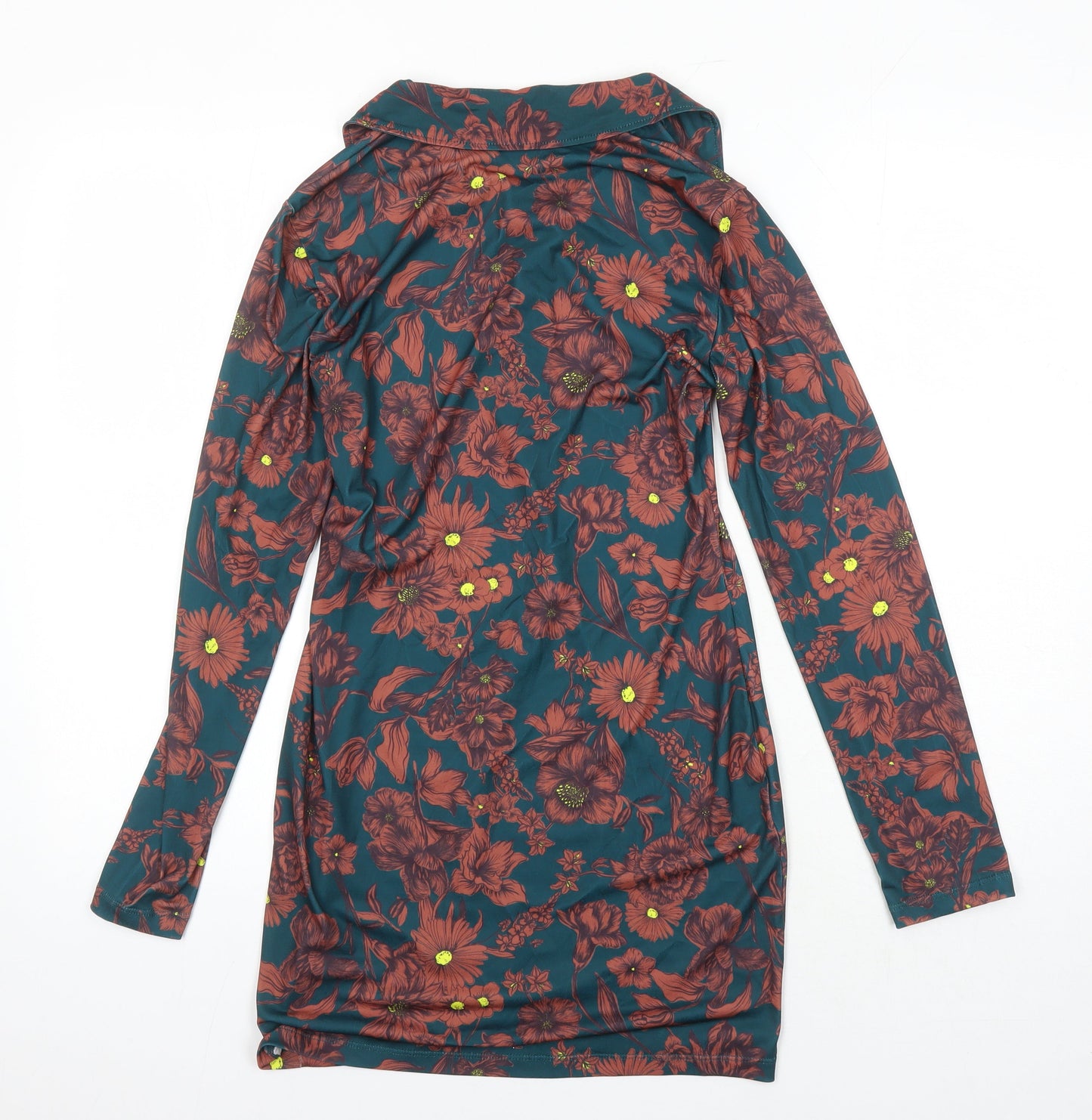 Womens UK Size S Zara Multicoloured Tunic Blouse