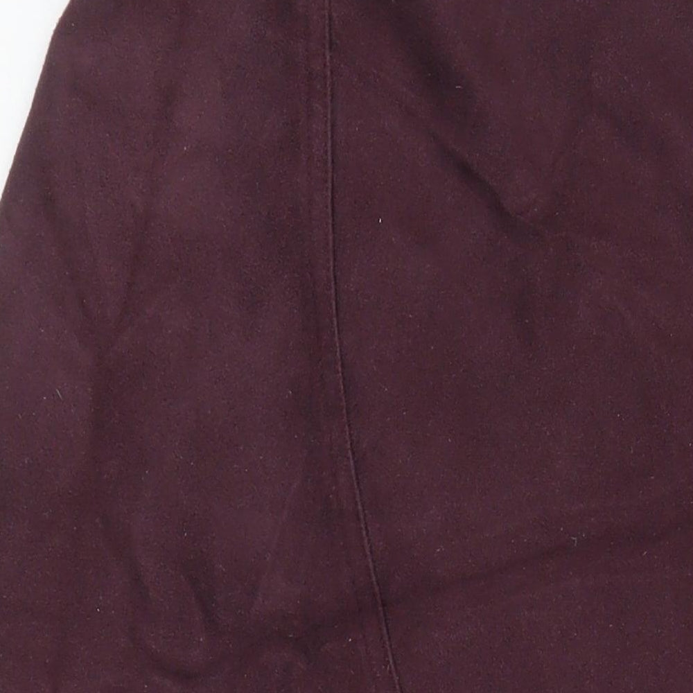 Marks and Spencer Womens Purple Polyester A-Line Skirt Size 16