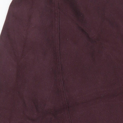 Marks and Spencer Womens Purple Polyester A-Line Skirt Size 16