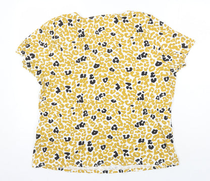 Love Tees Womens Multicoloured Animal Print 100% Cotton Tunic T-Shirt Size 22 Sweetheart
