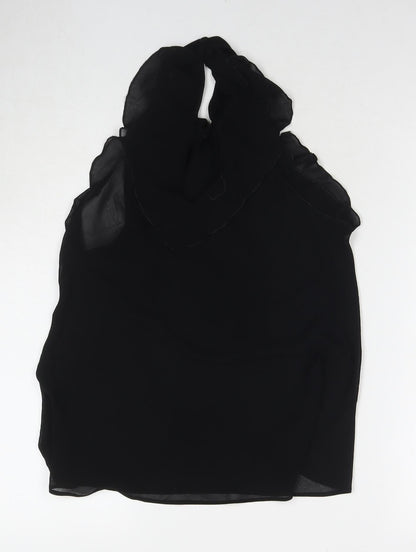 Miss Selfridge Womens Black Polyester Basic Tank Size 12 V-Neck