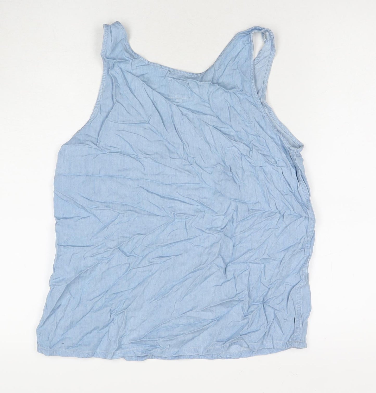 Womens UK Size 12 Selected Blue Basic Tank