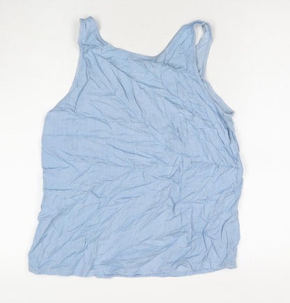 Womens UK Size 12 Selected Blue Basic Tank
