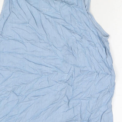 Womens UK Size 12 Selected Blue Basic Tank