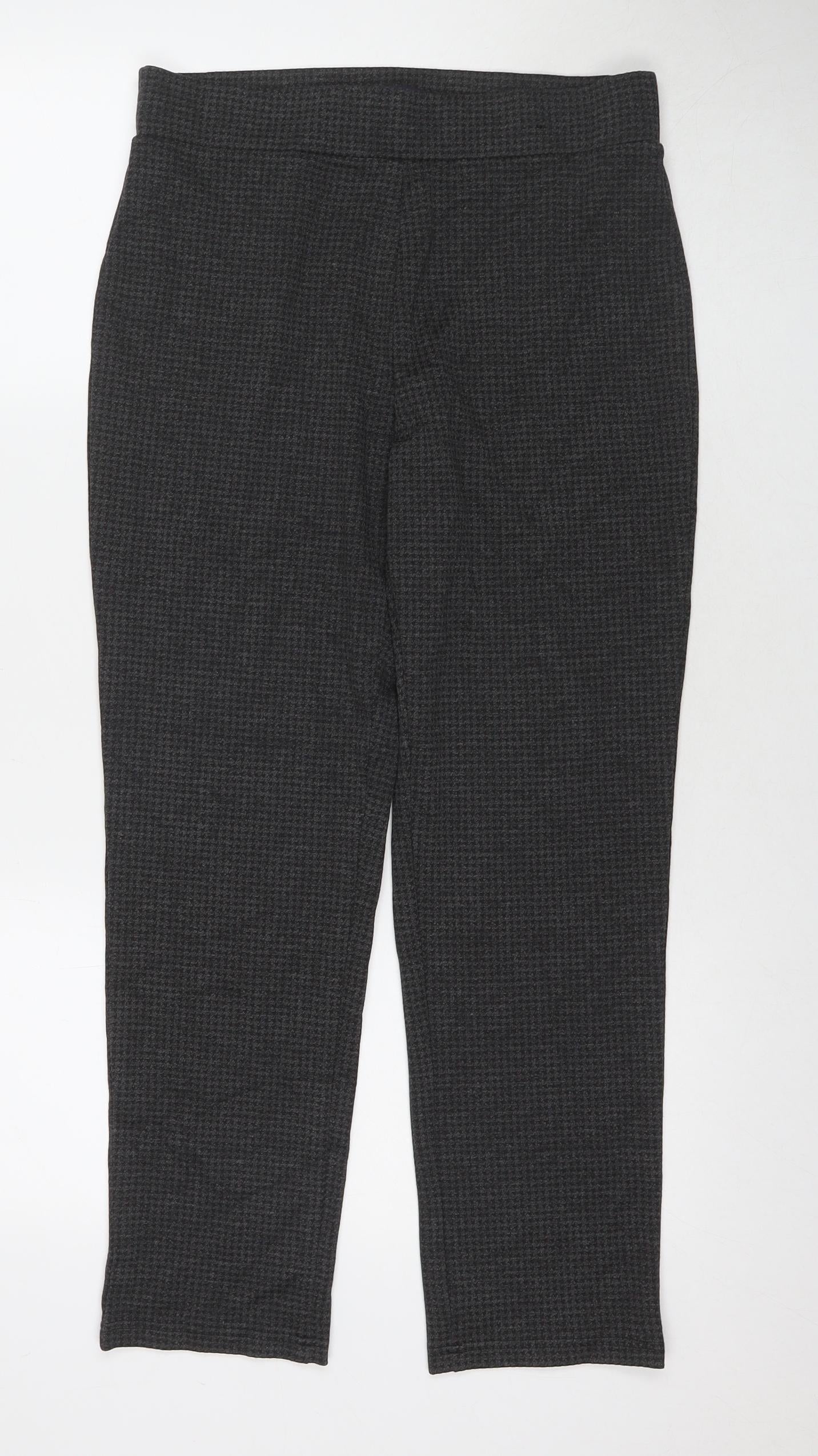 Womens UK Size 12 Marks and Spencer Regular Fit  Grey Trousers