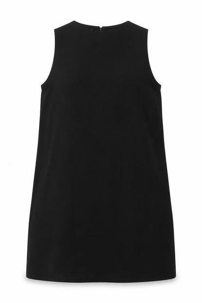 Womens UK Size 10 Reclaimed Vintage Black Basic Tank
