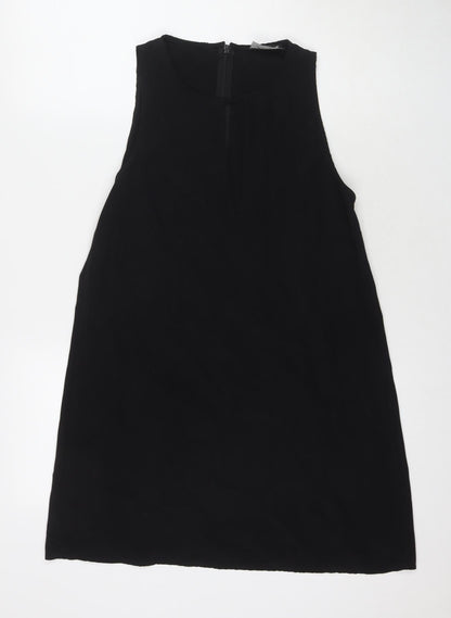 Womens UK Size 10 Reclaimed Vintage Black Basic Tank