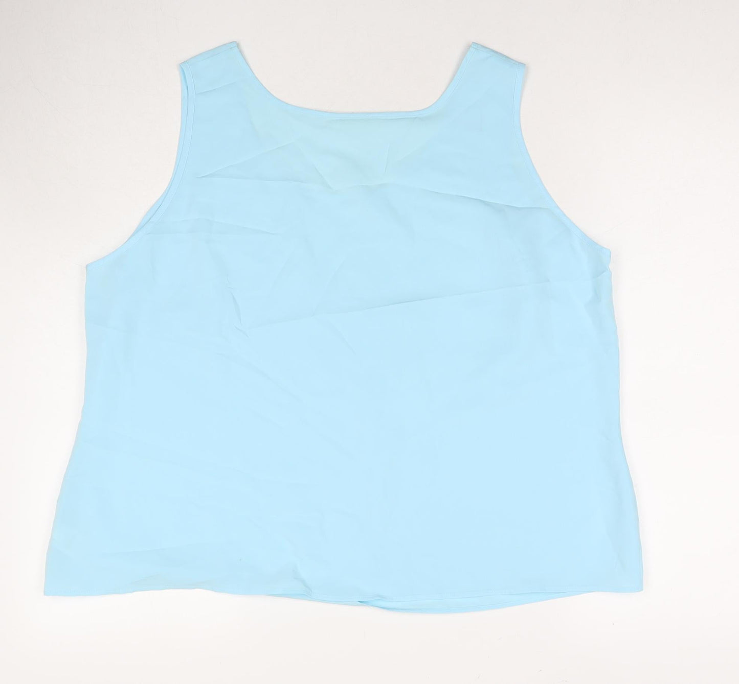 Womens UK Size 22 Marks and Spencer Blue Basic Tank