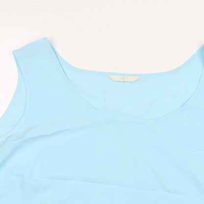 Womens UK Size 22 Marks and Spencer Blue Basic Tank