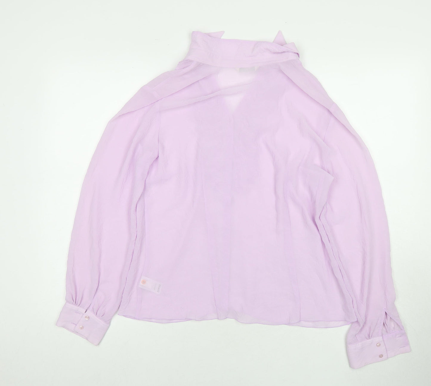 Womens UK Size 16 Marks and Spencer Purple Basic Button-Up