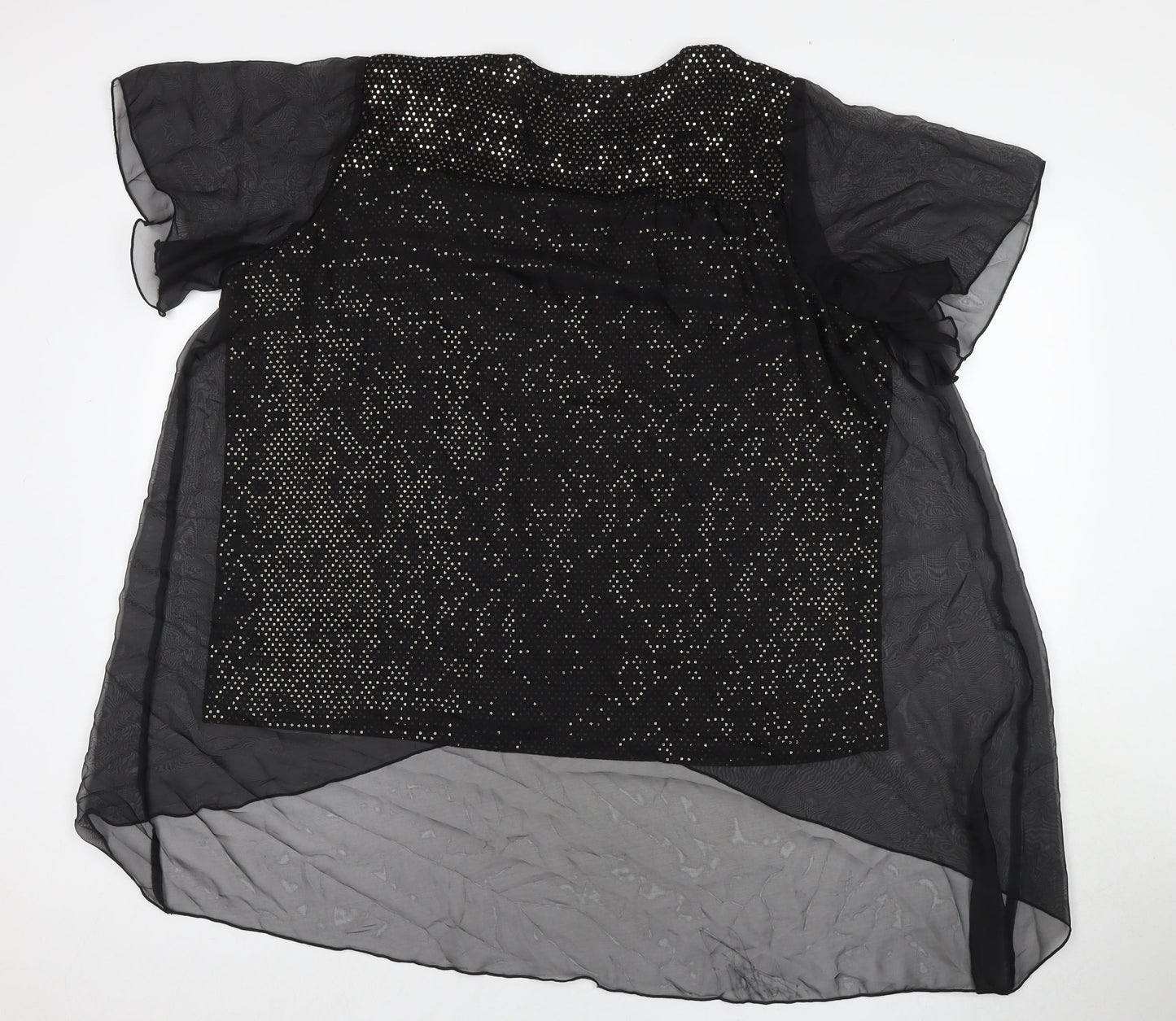 Womens UK Size 22 Klass Black Basic Blouse