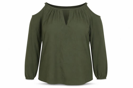 Womens UK Size 18 Select Green Basic Blouse