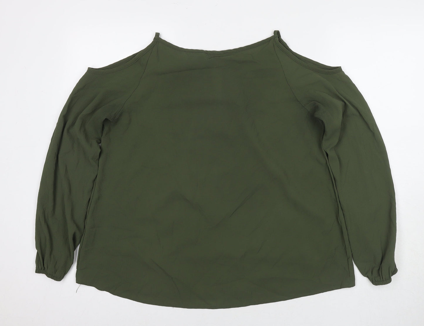 Womens UK Size 18 Select Green Basic Blouse