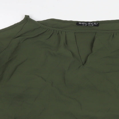 Womens UK Size 18 Select Green Basic Blouse