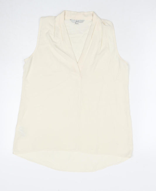 Womens UK Size 10 NEXT White Basic Tank