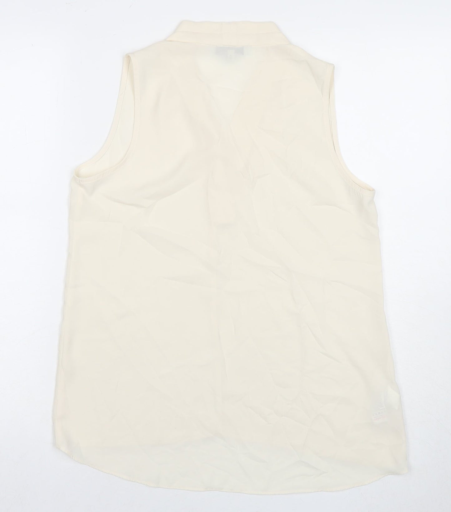 Womens UK Size 10 NEXT White Basic Tank