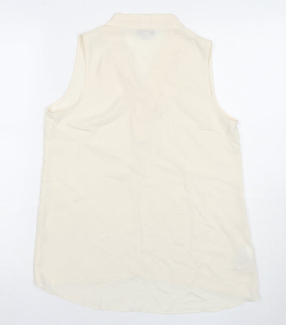 Womens UK Size 10 NEXT White Basic Tank