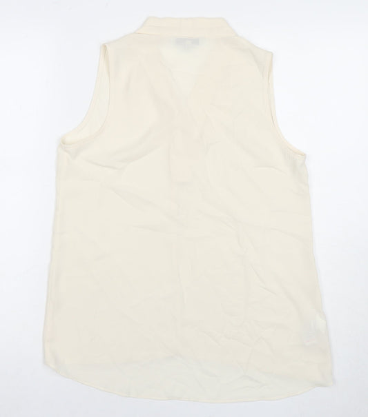 Womens UK Size 10 NEXT White Basic Tank