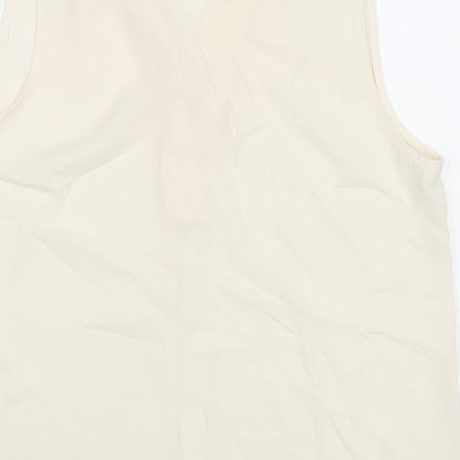Womens UK Size 10 NEXT White Basic Tank