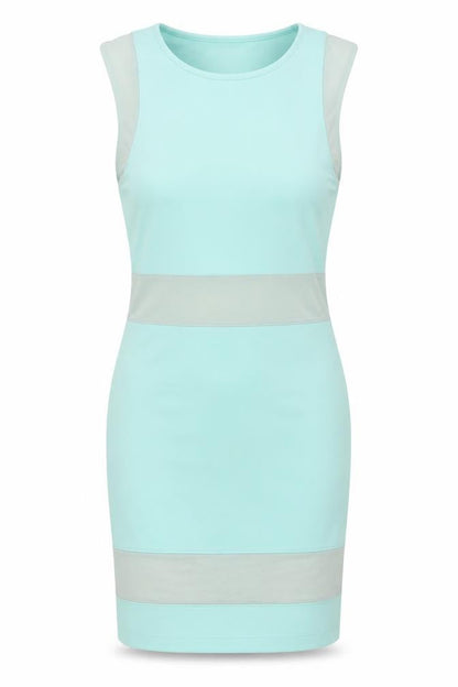 Topshop Womens Blue Polyester Bodycon Size 8 Round Neck Pullover