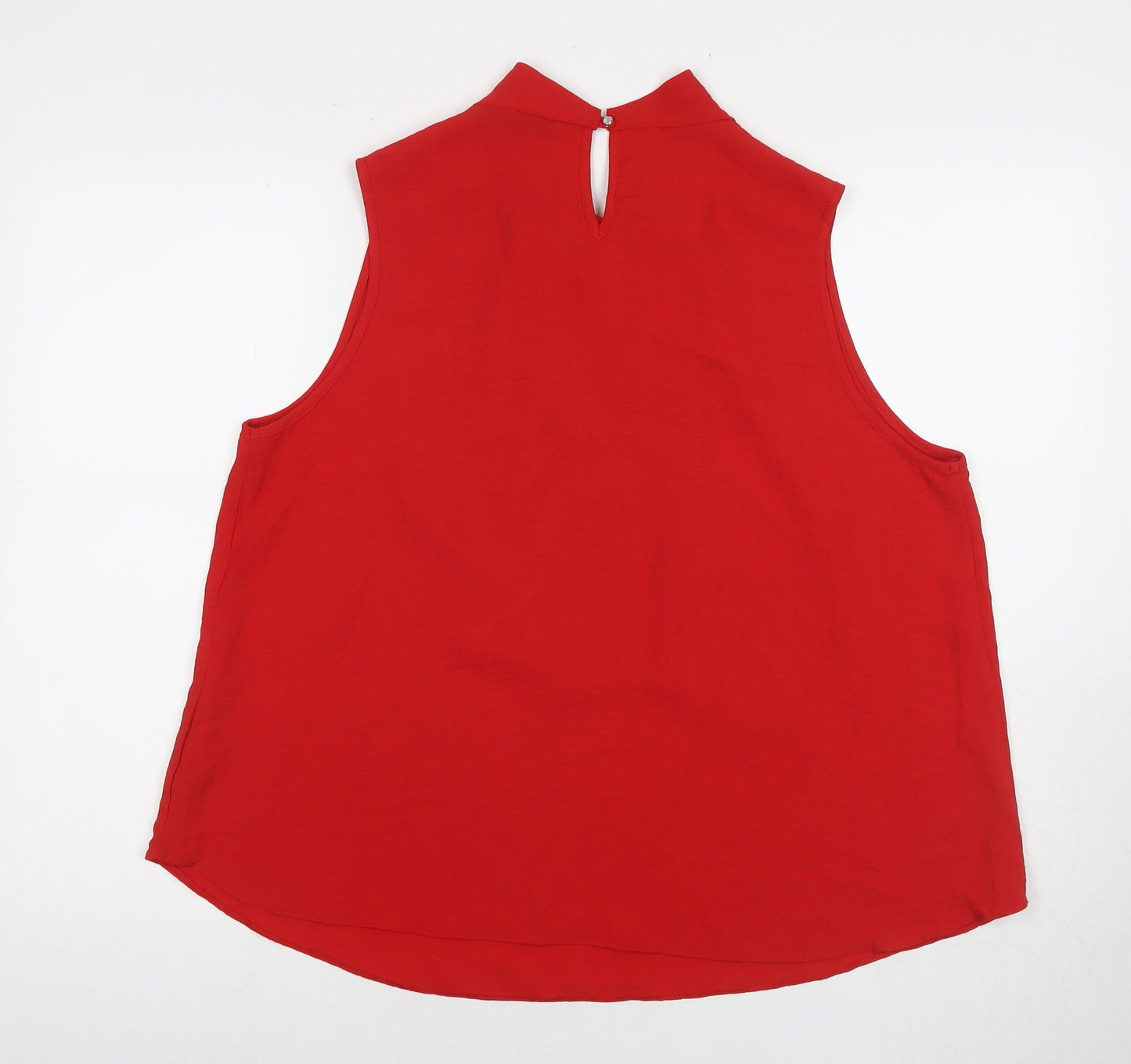 Womens UK Size 14 Dorothy Perkins Red Basic Tank