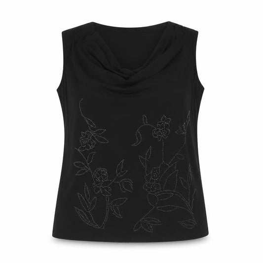 Womens UK Size 30 Nightingales Black Basic Tank